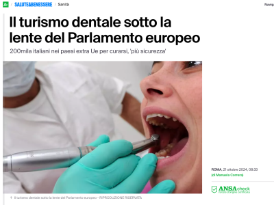 Il turismo dentale sotto la lente del Parlamento europeo