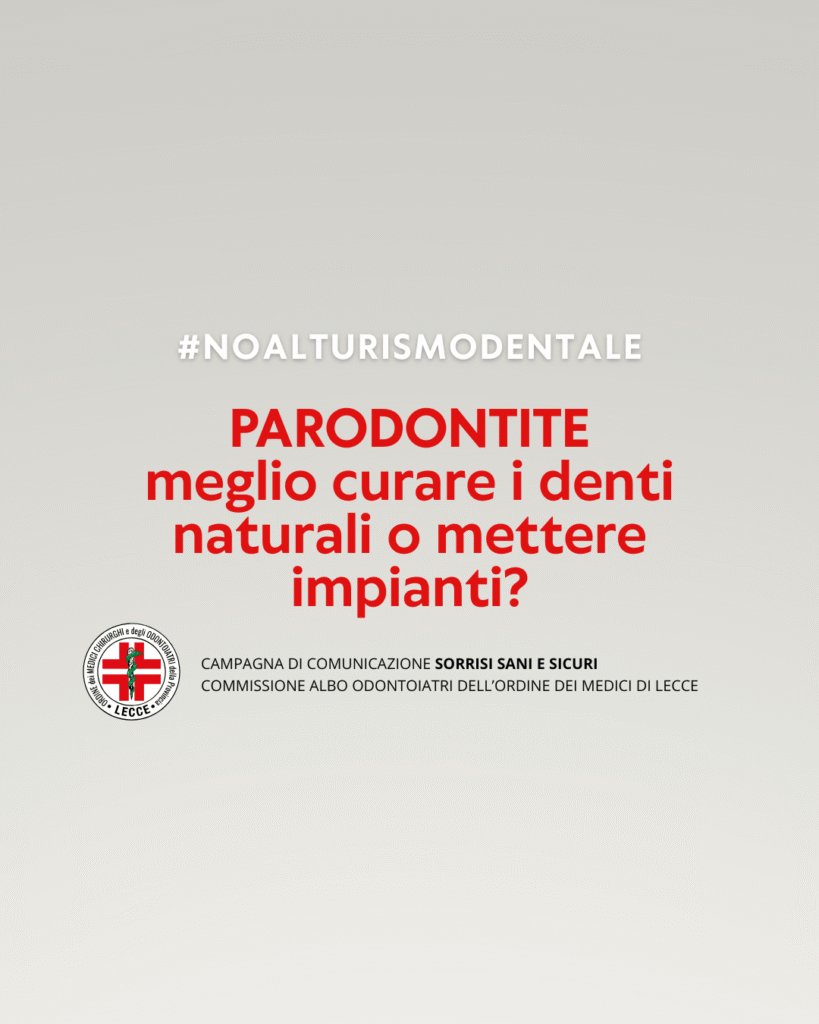 Parodontite: meglio curare i denti naturali o mettere impianti?