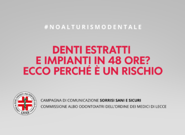 Denti estratti e impianti in 48 ore? Ecco perché è un rischio (e non una cura) Denti estratti e impianti in 48 ore? Ecco perché è un rischio (e non una cura)