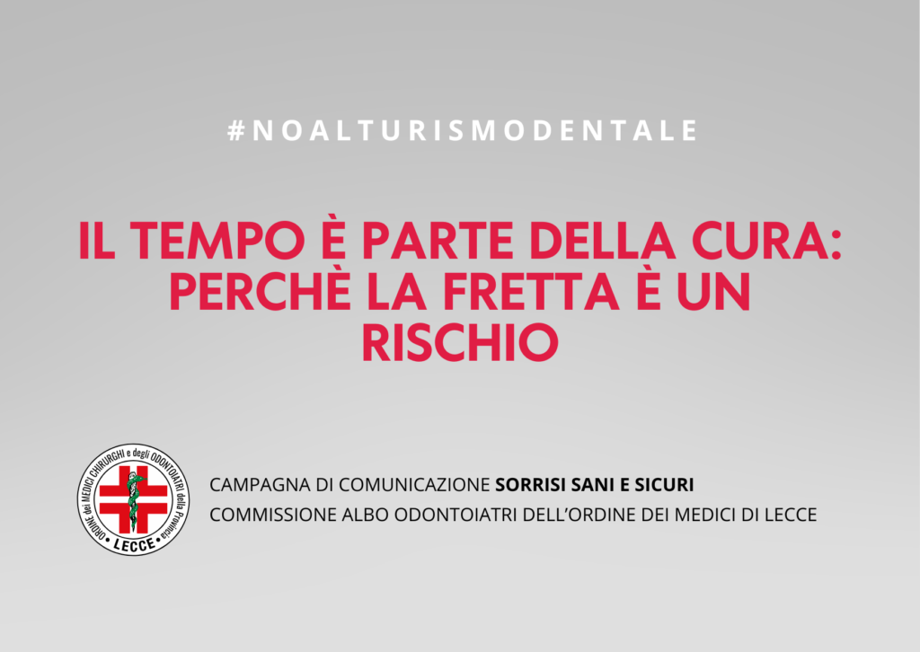 negli impianti dentali la fretta è un rischio