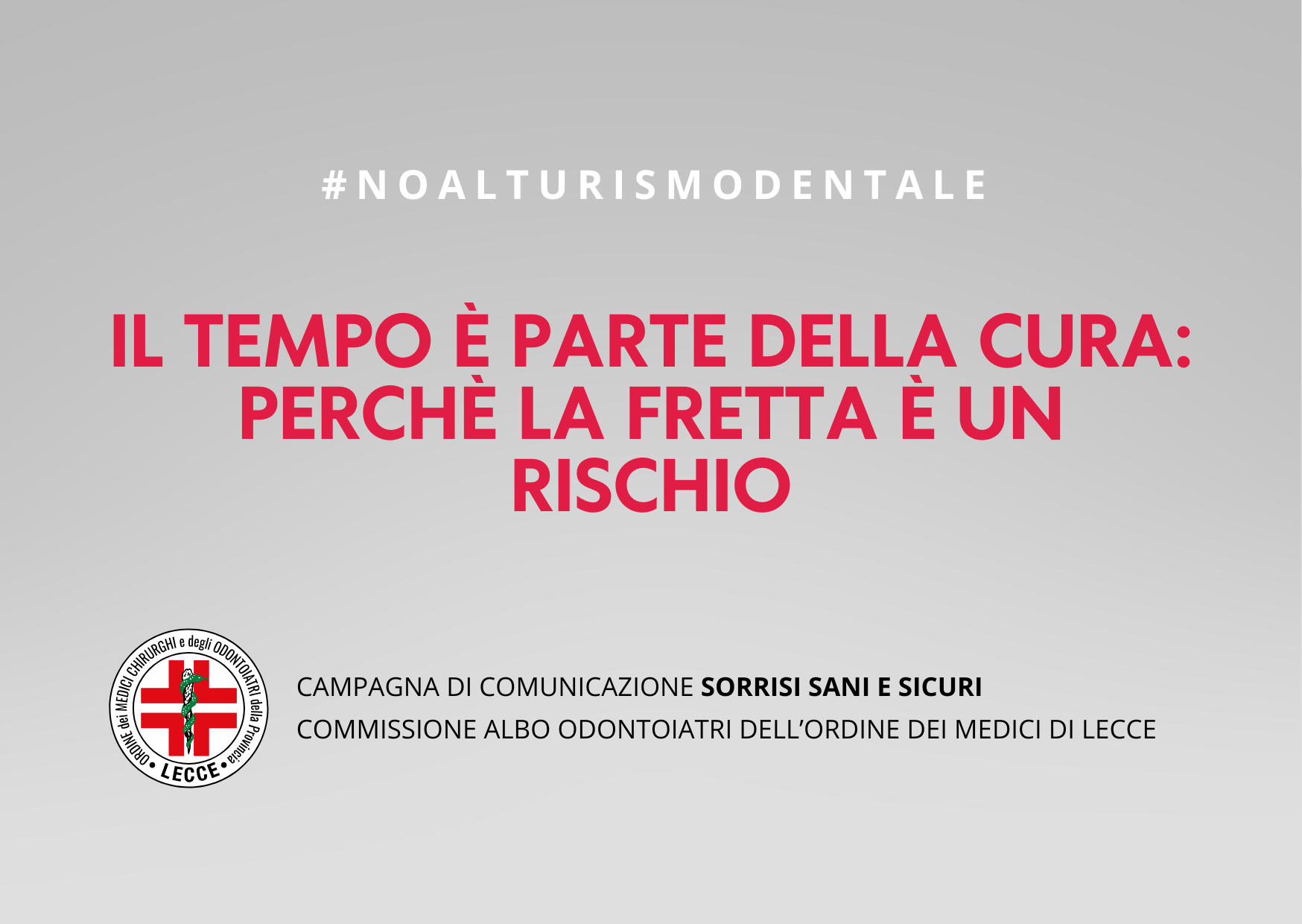 negli impianti dentali la fretta è un rischio