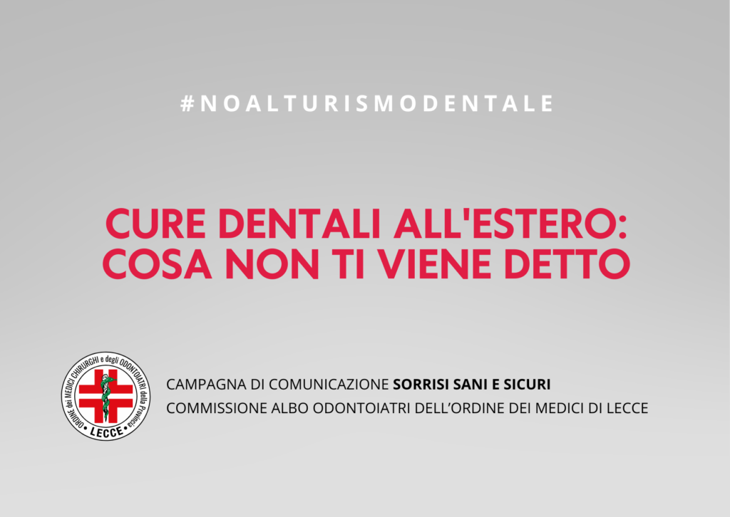 cure dentali all'estero: cosa non viene detto