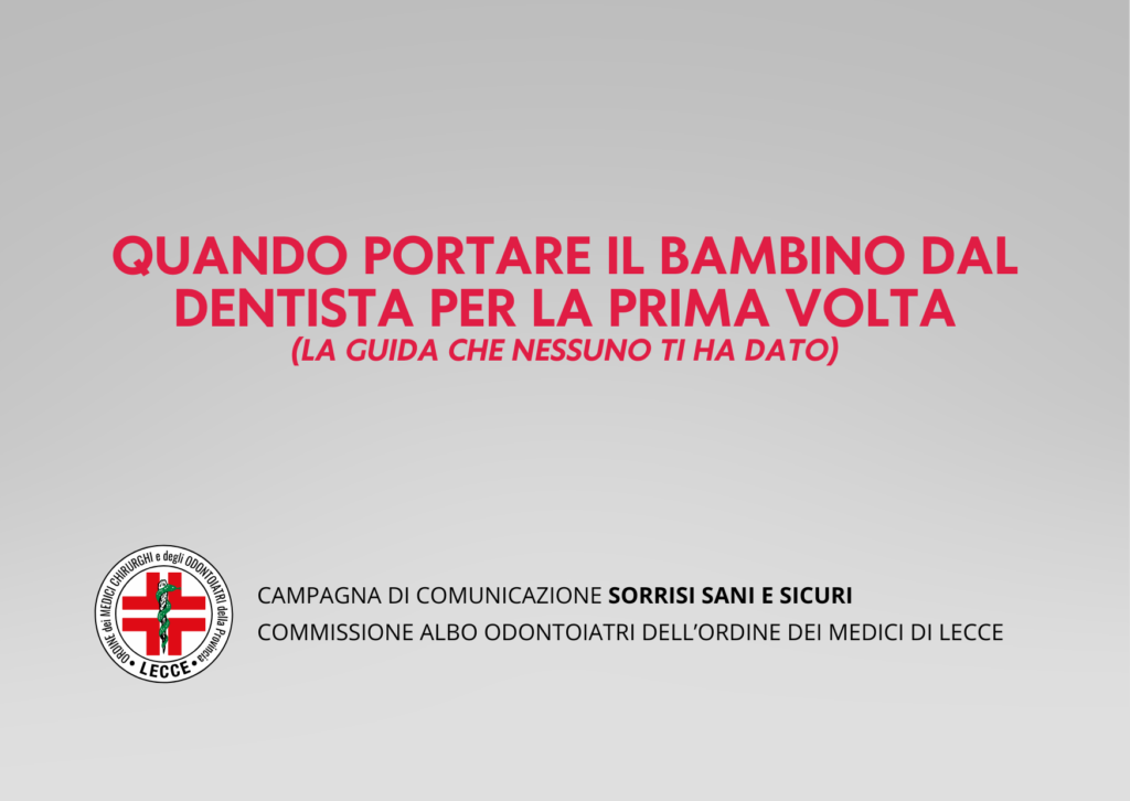 Quando portare il bambino dal dentista per la prima volta