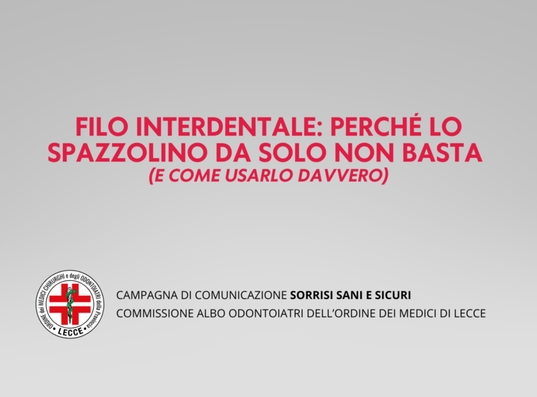 filo interdentale e spazzolino filo interdentale e spazzolino