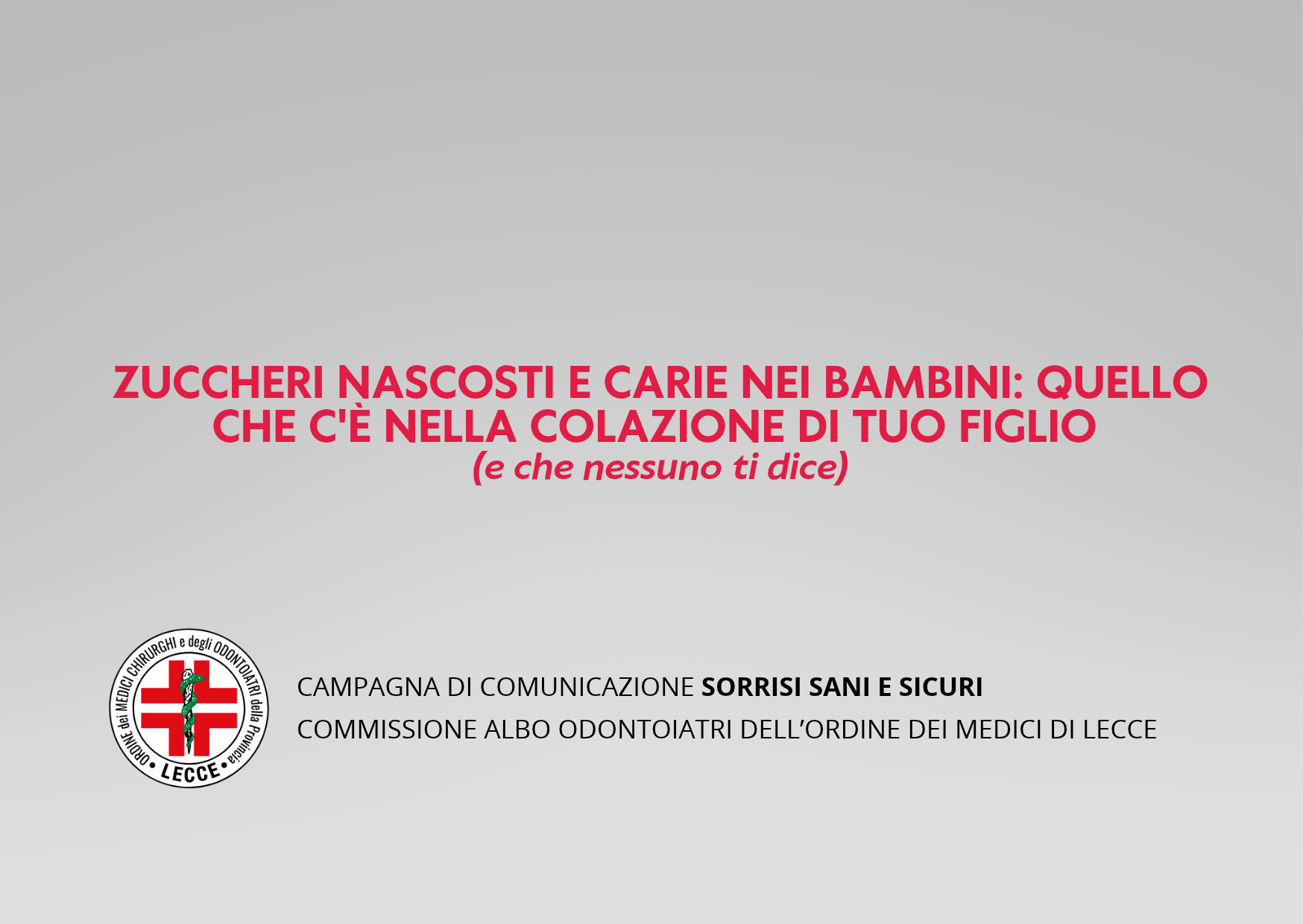 Zuccheri nascosti e carie nei bambini